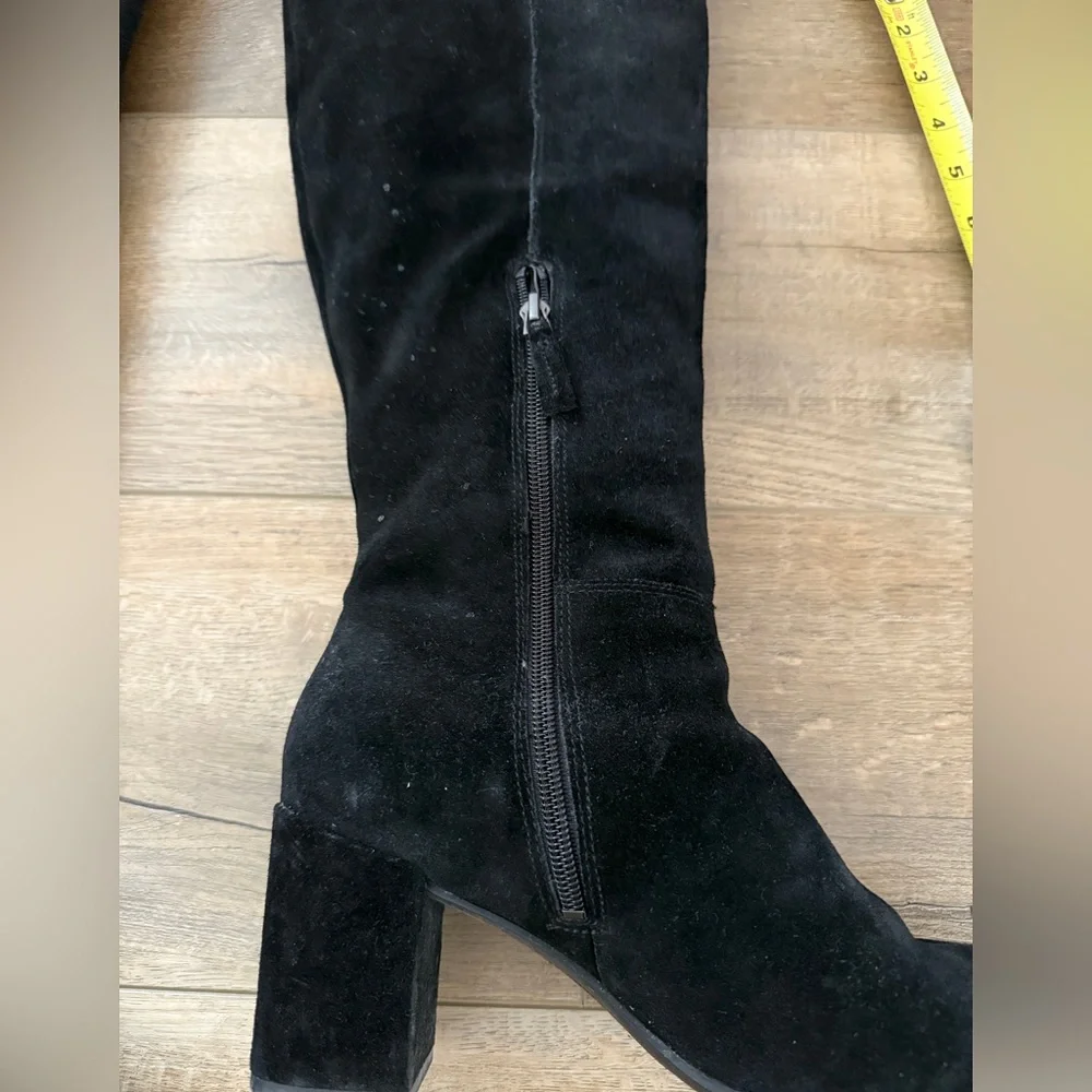 Franco Sarto Black Over-the-Knee Boots, Size 9